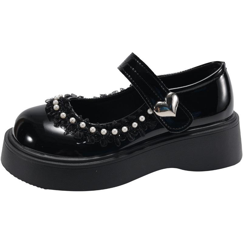 White British style versatile with skirt platform jk small leather shoes women's summer 2025 new height-increasing soft-soled Mary Jane shoes
