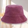 Retro pure cotton washed bucket hat for men and women spring and autumn summer tide sunscreen sunshade basin hat