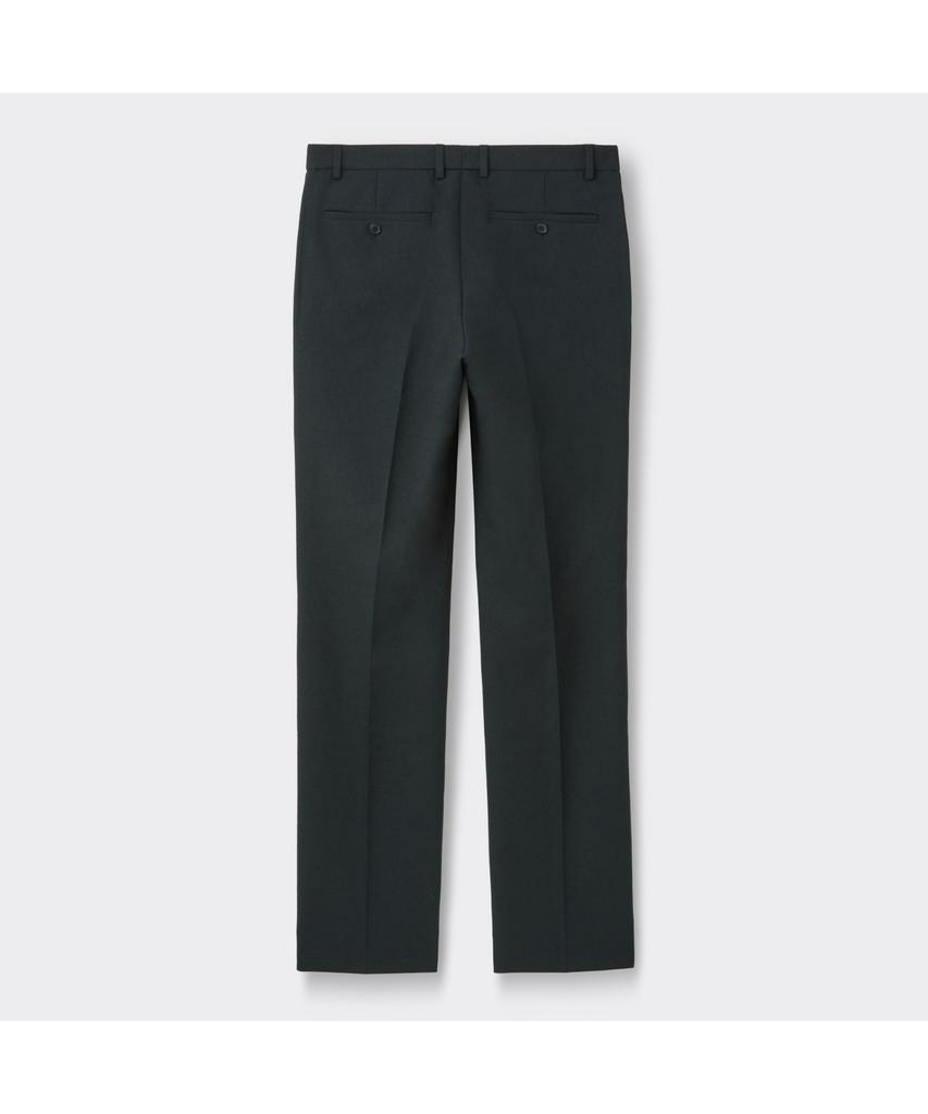 Keoseuuteommellou Black Regular Fit Textured Setup Pants Cwpam26401Bkx