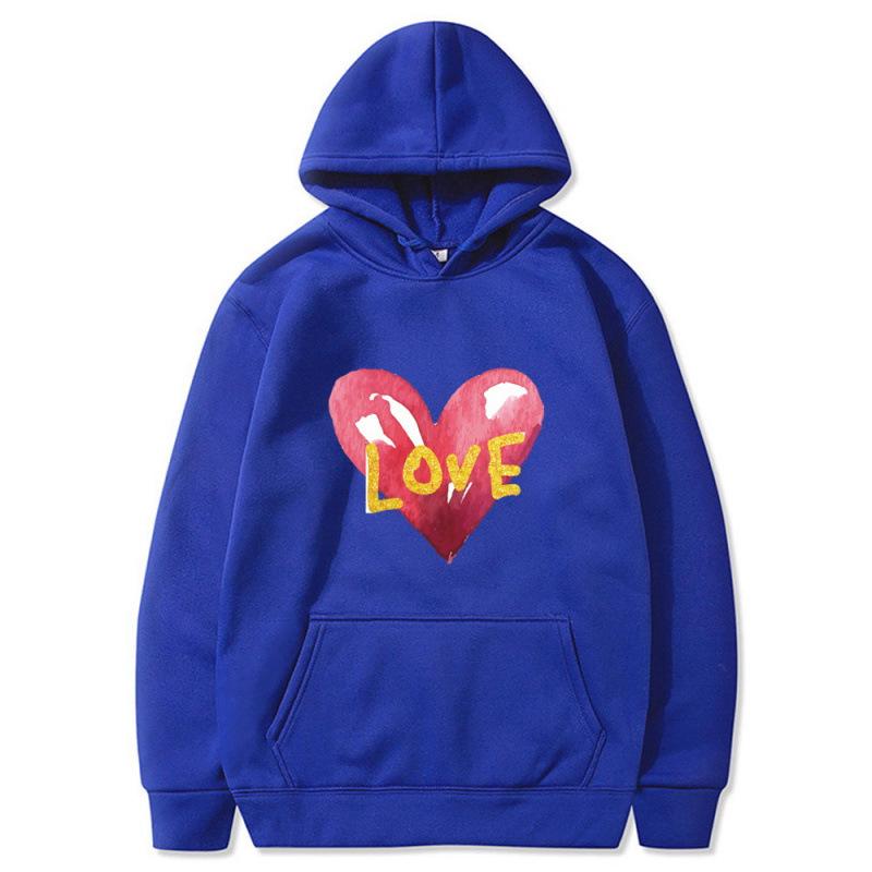 Unisex LOVE Letter Hoodie Sweatshirt - European Size