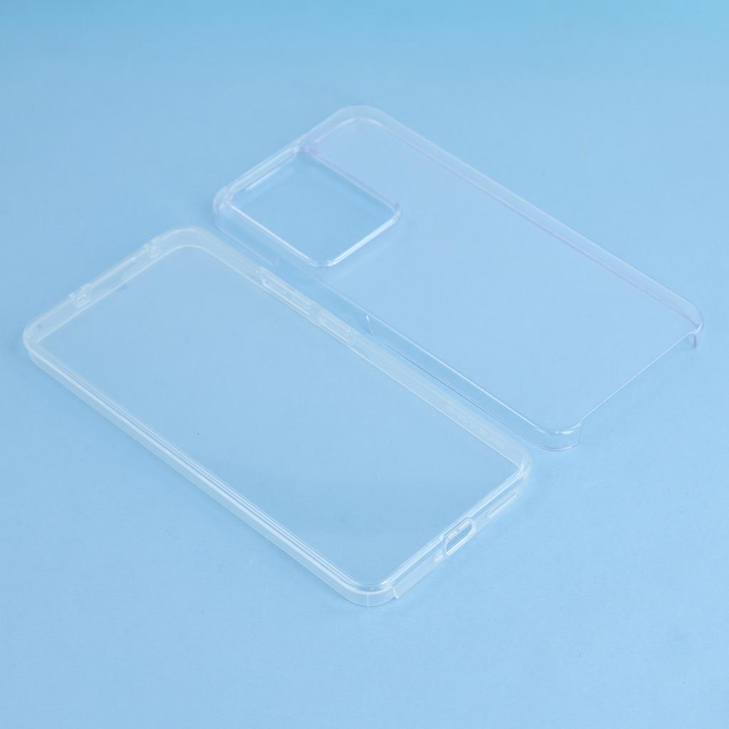 For Realme 14 5G Case TPU Frame Clear Acrylic Back Phone Cover with PET Film
