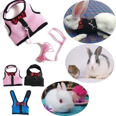 Konijnen Hamster Vest Harnas met Konijn Mesh Borstband Harnassen Frets Cavia Kleine Dieren Huisdier Accessoires S/M/L 4
