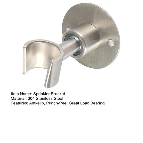 Supporto per Soffione Doccia a Parete Antiscivolo Senza Foratura Ottima Portata Angolo Regolabile Base Fissaggio Universale per Soffione Doccia in Bagno