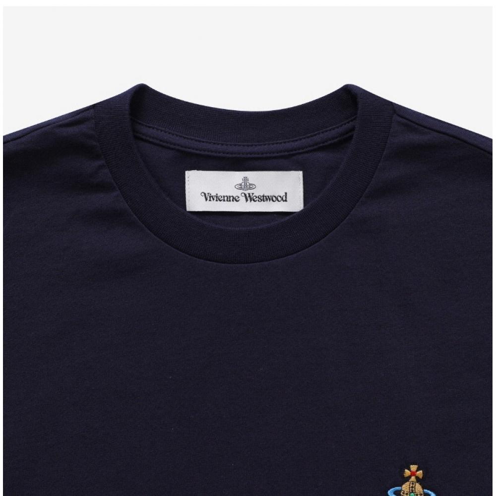 Vivienne Westwood 3g010013 J001m K410 Orb Mit Logo-Stickerei Öffentliches Kurzarm-T-Shirt