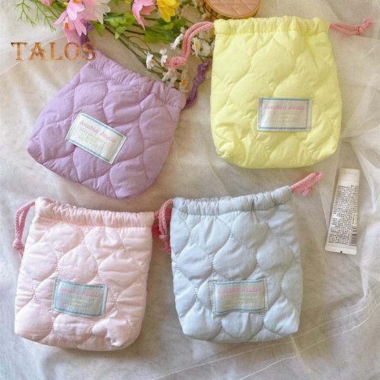 Drawstring Storage Bag Portable Women Girls Napkin Sanitary Pad Bag Multi-functional Travel Organizer Pouch Small Coins Purse