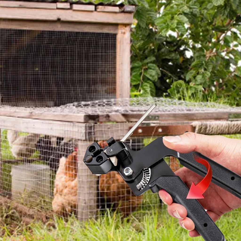 Kit de Ferramenta para Abraçadeiras de Cabo de Aço Inoxidável 304 com 100 Unidades de Abraçadeiras Ferramenta de Corte de Abraçadeiras de Cabo 11,8 Polegadas 200LBS Resistência à Tração para Cerca de Elo de Corrente Tubo de Escape