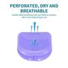 1Pcs Colorful Dental Braces Retainer Case Denture Tray Box Vent Holes Mouth Guard Aligner Braces Denture Box