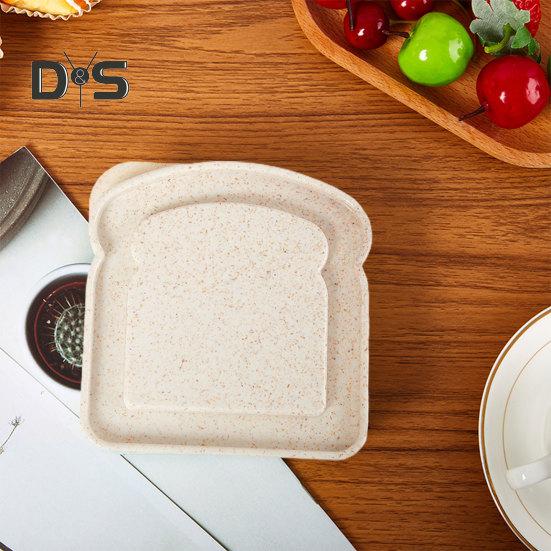 Plastic Toast Box Convenient To Carry Useful Office Worker Lunch Toast Sandwich Carrying Case