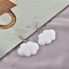 1 Pair Hook Earrings Cartoon Cloud Lovely Candy Color Dangle Earrings for Daily Wear