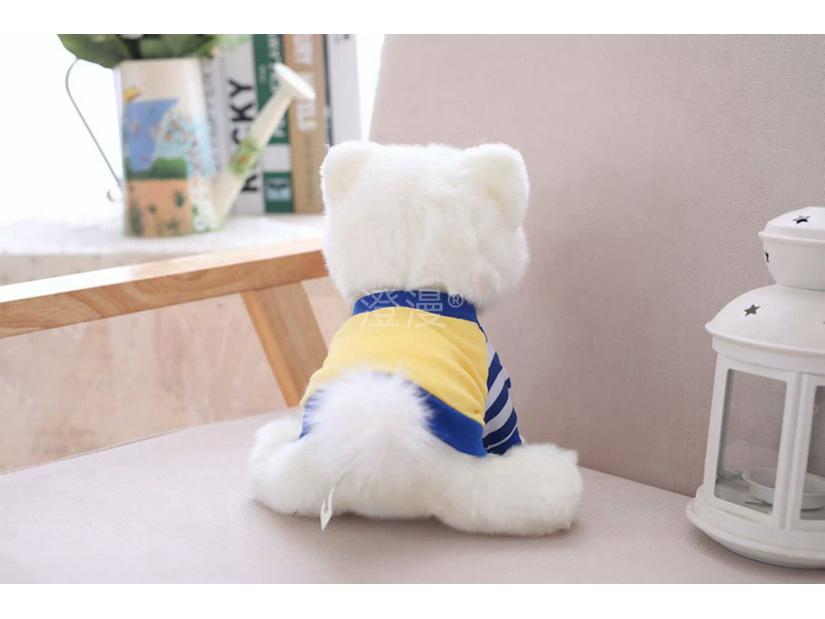Adorable Pomeranian Puppy Plush Toy In Clothes - Cute Stuffed Animal Pillow for Kids' Birthdays