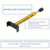 10 Lb Belt Car Belt Tension Tool Belt Gauge Tool Adjustable with L Shaped Pad, Motorcycle Belt Tension Tool Metal TL-1026-G