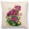 Floral Plant Patterns Throw Pillow Cover With Short Plush Print For Living Room Sofa Decoration Cushion Cover Pillow Covers