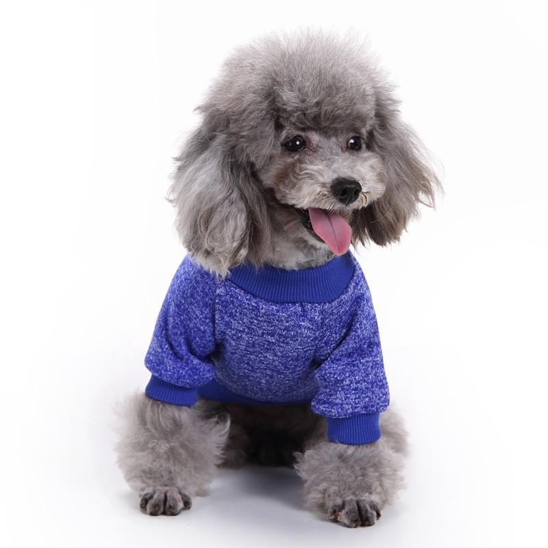 Soft Knit Pet Sweater Pullover for Small and Medium Dogs Warm Comfortable Dog Clothing with Ribbed Collar and Cuffs Suitable for Daily Wear