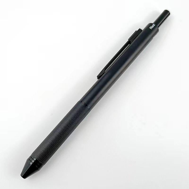 Stylo Métallique Multifonction à Capteur de Gravité: Stylo à bille Rouge, Noir, Bleu + Stylo Mécanique, Stylo Multi-Couleurs Affaires 4-en-1