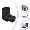 IEC320 C14 To C13 Up/Down Angle Power Plug C14 3 Pin Male To C15 Female Side Bend Conversion Plug Adapter For PC