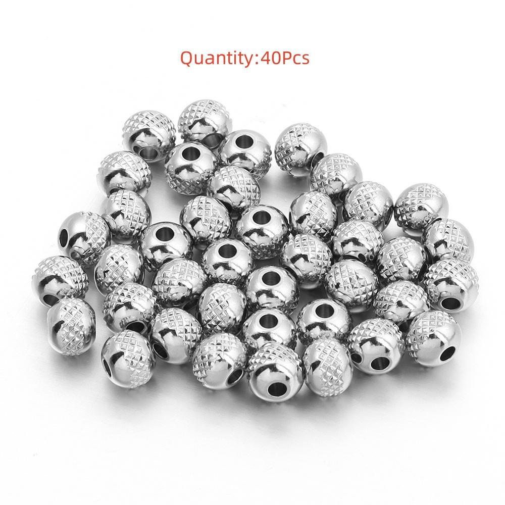 High Quality Stainless Steel Beads Square Round Wheel Shaped Loose Spaced Beads For DIY Charms Bracelet Jewelry Accessories