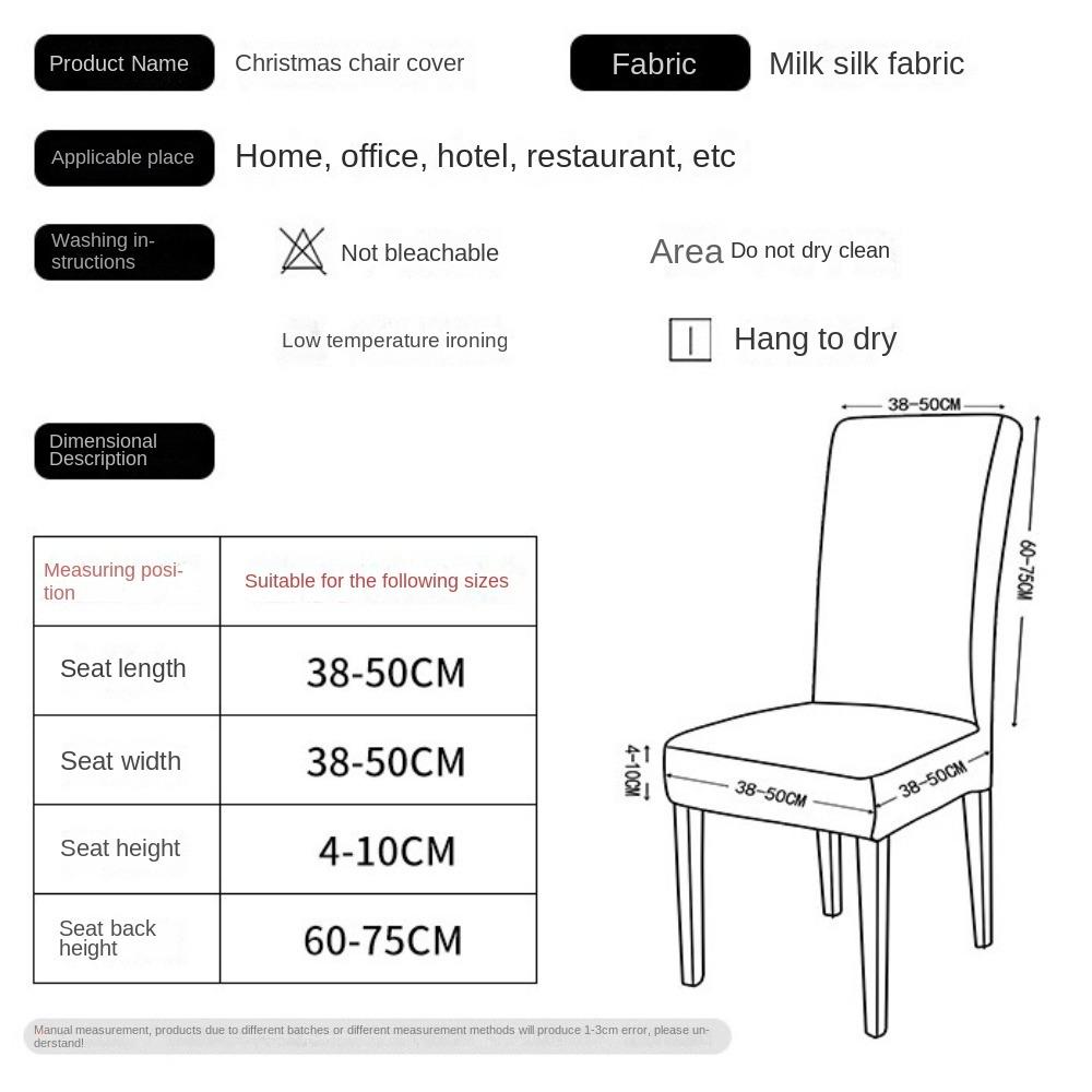 Cartoon Christmas Chair Cover Seat Protector Wear for Chairs Dinner Chair Seat Cover  Party Decor