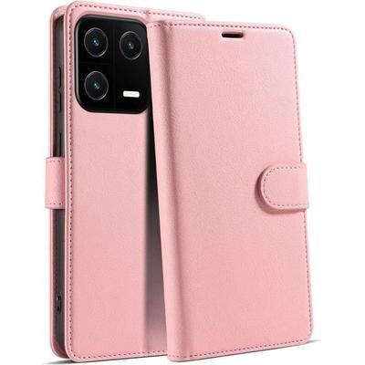 Case for Xiaomi 13 - E.F.CONNECTION - Pink - Anti-Scratch - Card Holder - 360 Degree Soft PU Leather