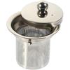 Hemoton Tea Strainer Insert with Lids Stainless Steel Tea Infuser Tea Filters Metal Teapot Replacement Mesh Strainer Tea Pot Accessories (Silver )