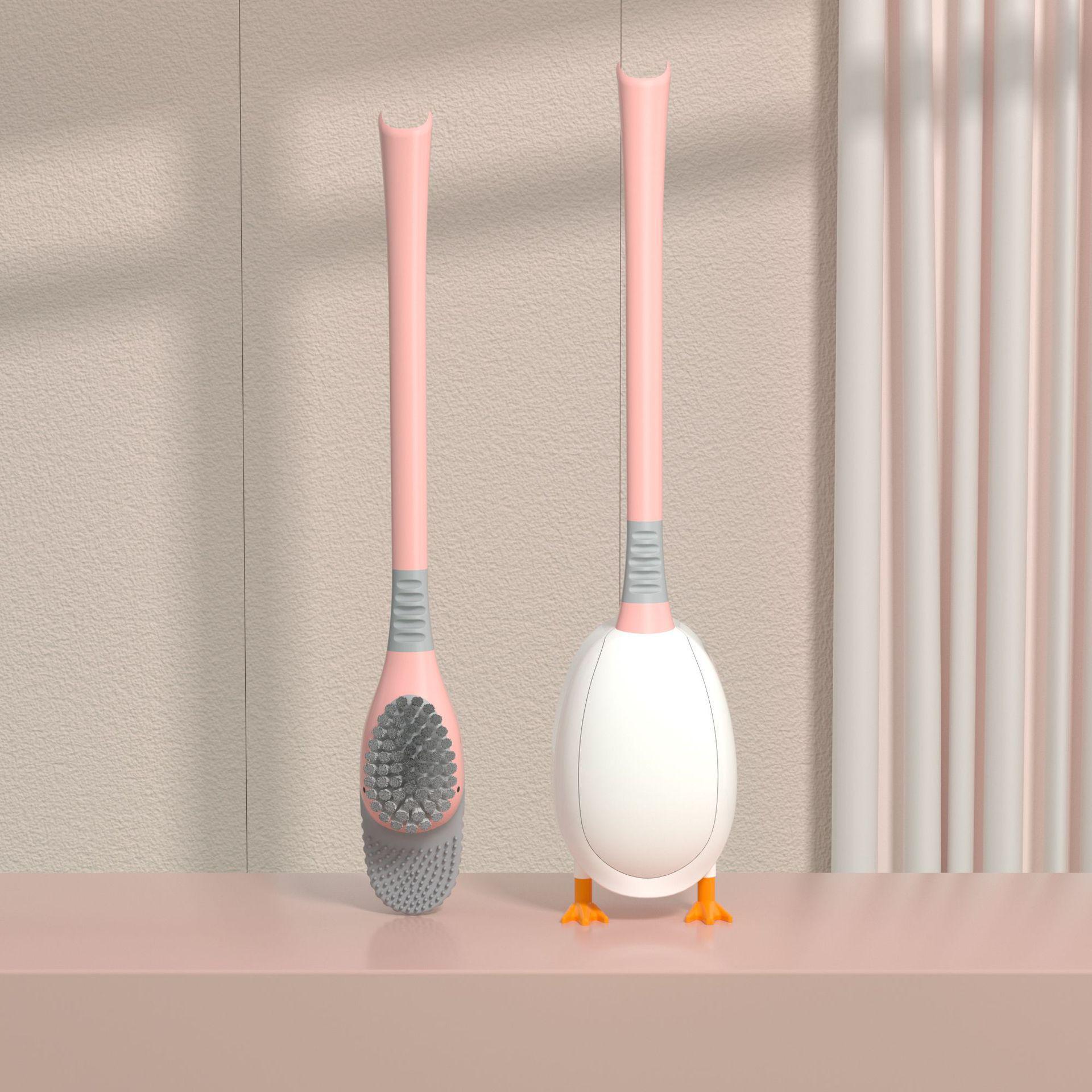 

Diving Duck Wall-Mounted Silicone Toilet Brush розовый