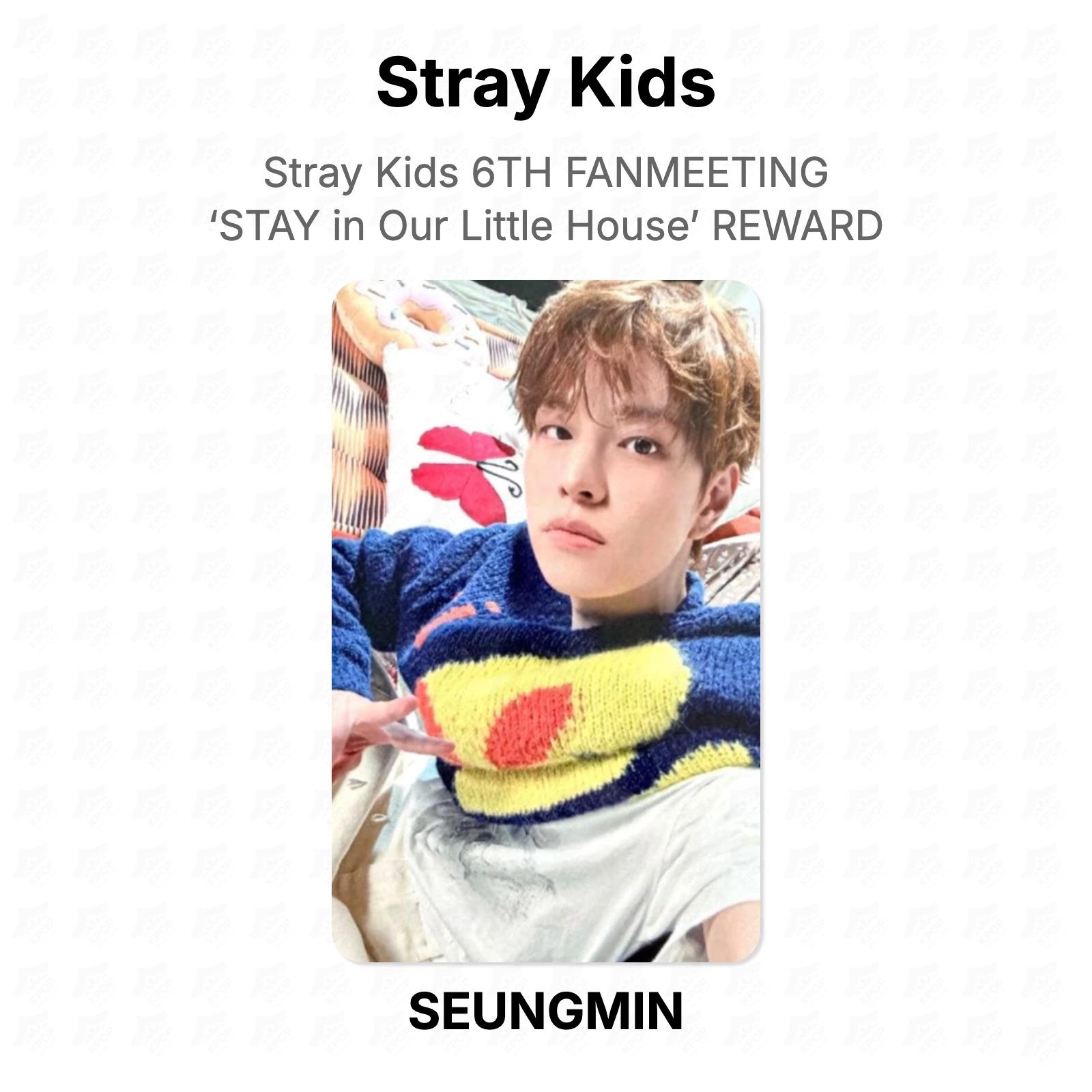 Stray Kids 6TH FANMEETING ‘STAY in Our Little House’ REWARD Official Photocard SEUNGMIN