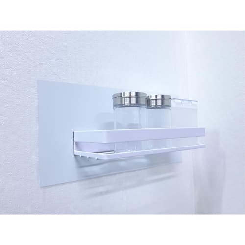 Q-ho Metal Works Slim Color Galvanized Sheet with Adhesive, White, 0.27 x 150 x 300 mm, L9085