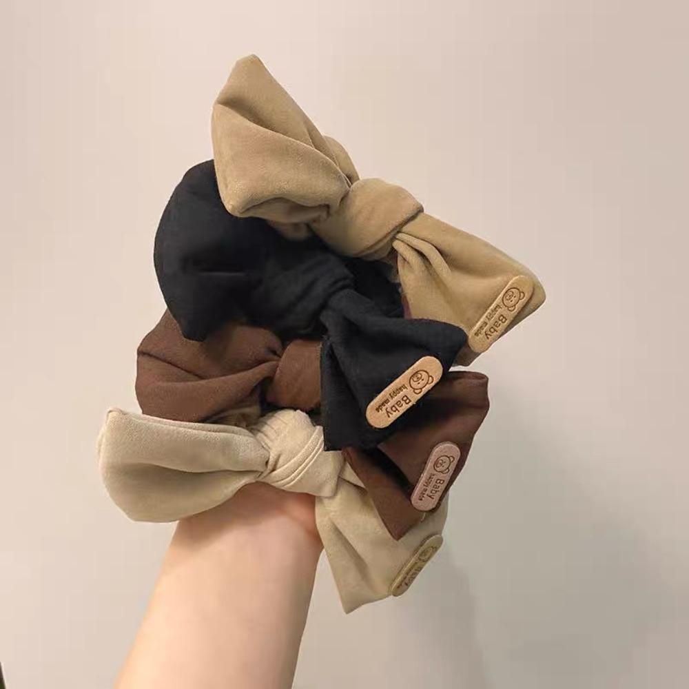 Ruffle Puff Hair Loop Vintage Bow Ponytail Strap Fashion Korean Headwear  for Meatball Head