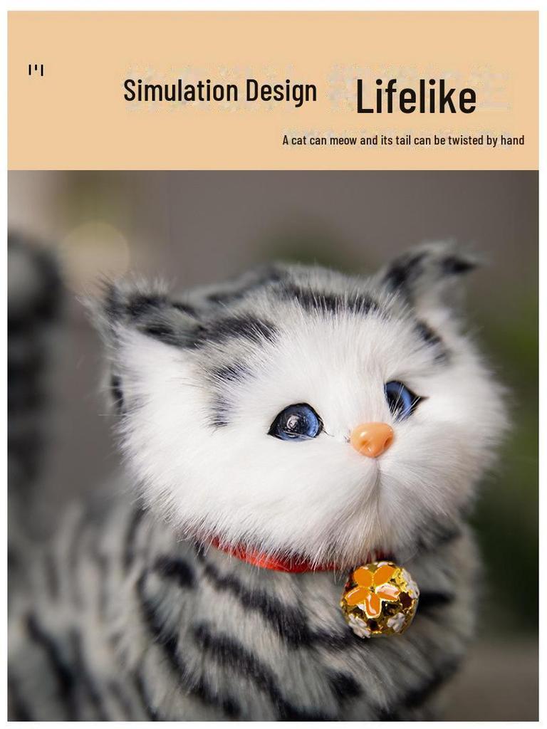 Adorable Cat Figurine with Bell - Perfect Birthday Gift for Girlfriends, Kids, and Cat Lovers