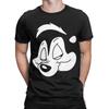 Cartoon Skunk Face Unisexs T Shirts Creative Tees Short Sleeve Round Collar Tshirt 100 Cotton Summer Tops
