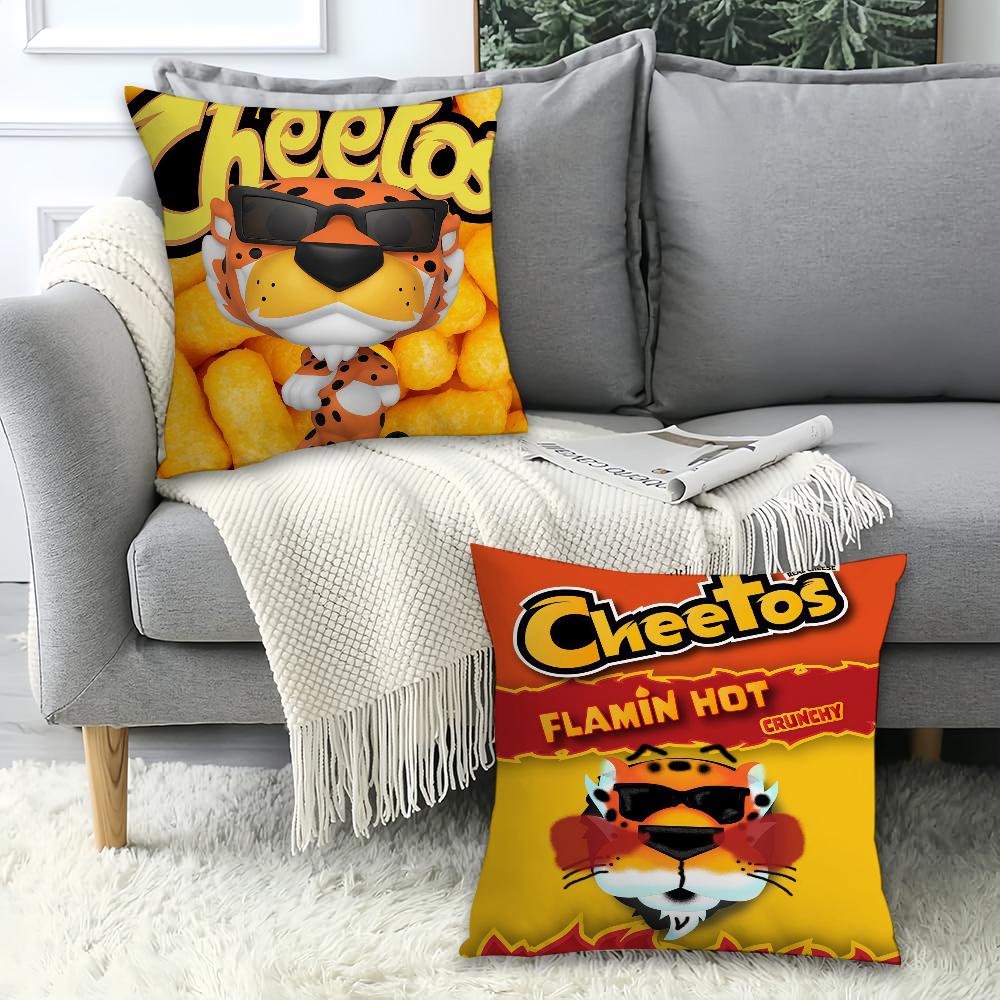 Fashion Food Print C-Cheetos Pillow Case Office Cushions Suitable For Sofa Car Bedroom Decorative Cushion Cover