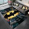 Tappeto Classico DC Batman, Logo Batman Soggiorno Camera da Letto Bambini Tappetino da Letto, Tappeto Confortevole Antiscivolo Resistente, Tappeto Lavabile in Lavatrice