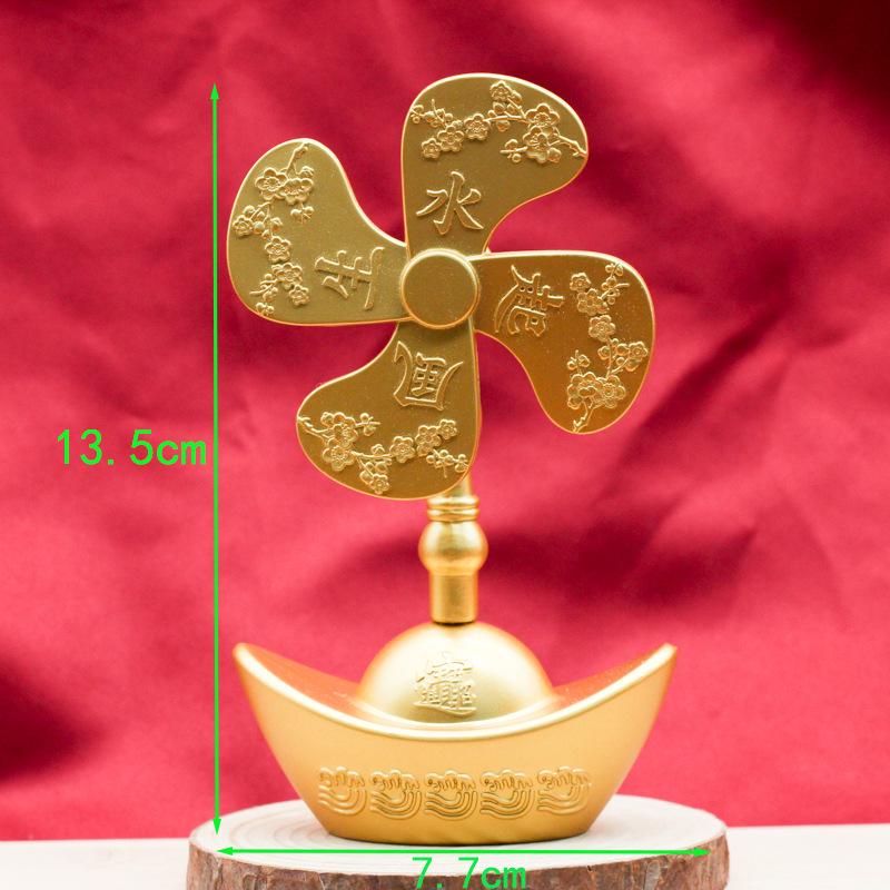 Mässing Roterande Sfärisk Tärningsprydnad - Kreativ Sexsidig Wenwan för Tur, Fred och Glädje