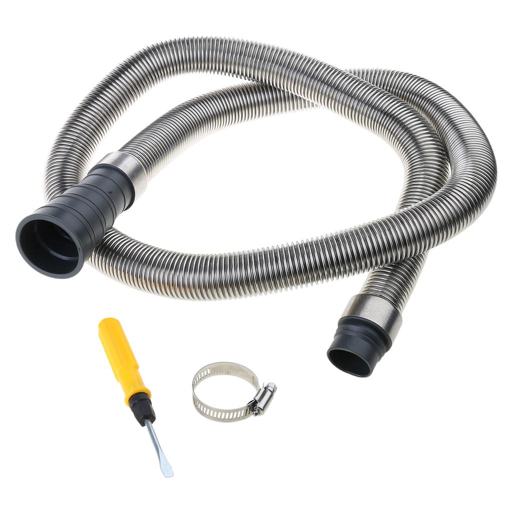 Washing Machine Drain Hose Washing Machine Drain Tube Stainless Steel Texture Suitable for Home and Commercial Use