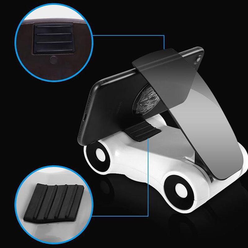 360° Rotating Car Model Bracket Strong Self-Adhesive Car Mobile Phone Holder Car Interior Instrument Ornament Decor