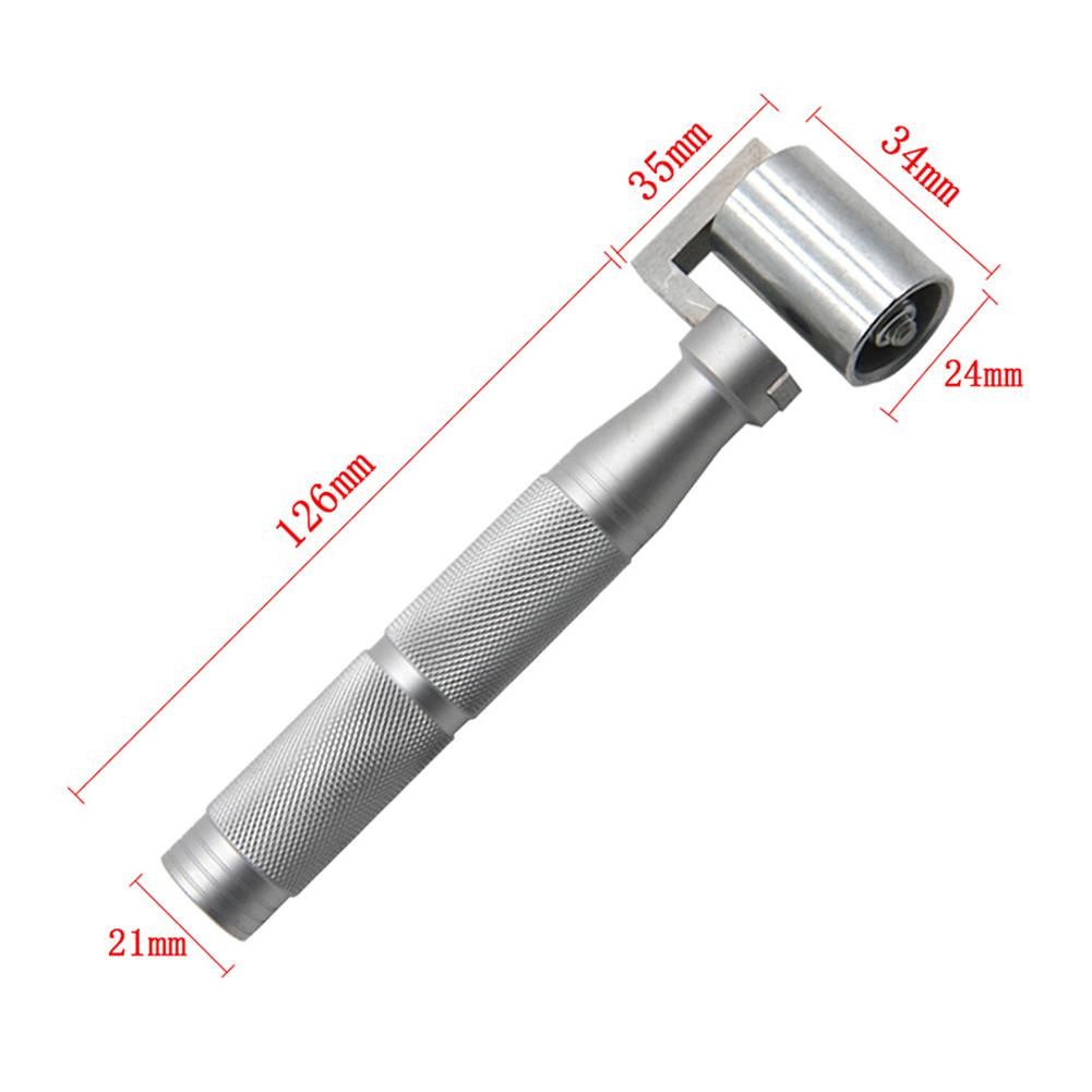 Flat Seam Roller Hand Tool Wallpaper Flat Pressure Roller Aluminum Alloy Smoothing Laminate Rollers Wall Paper Construction Tool