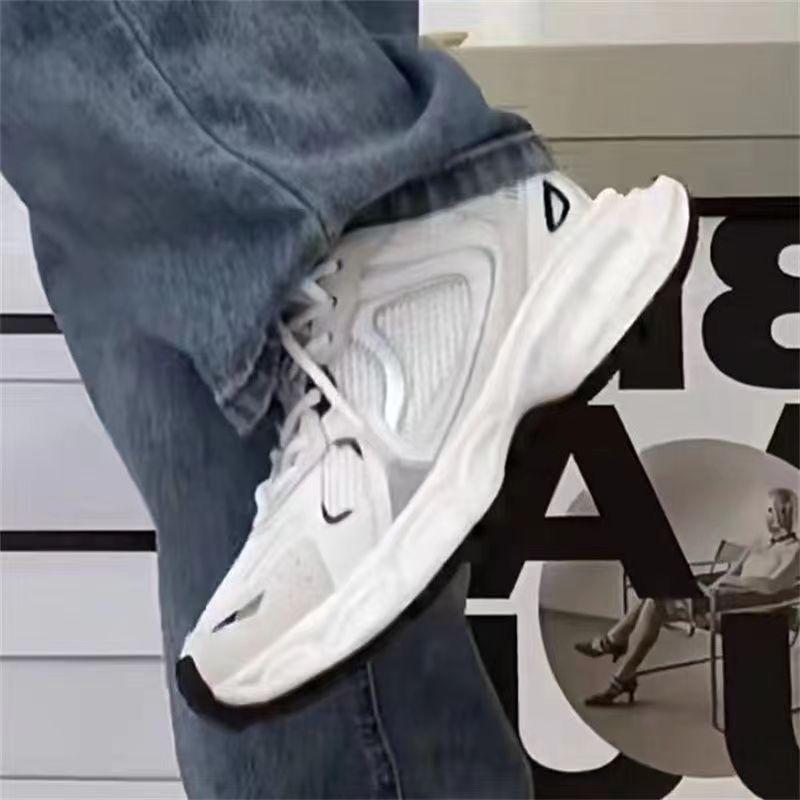 Daddy shoes women's 2025 new autumn women's shoes versatile platform white mesh shoes breathable casual sports shoes