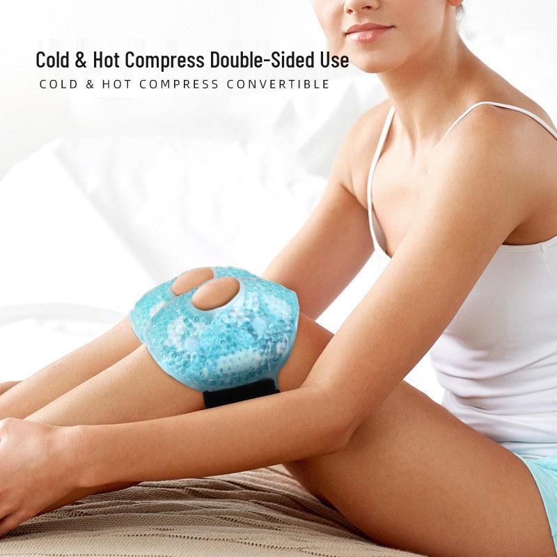 Reusable Hot & Cold Gel Ice Pack Bandage for Knee, Wrist, Elbow, Calf, and Ankle Protection