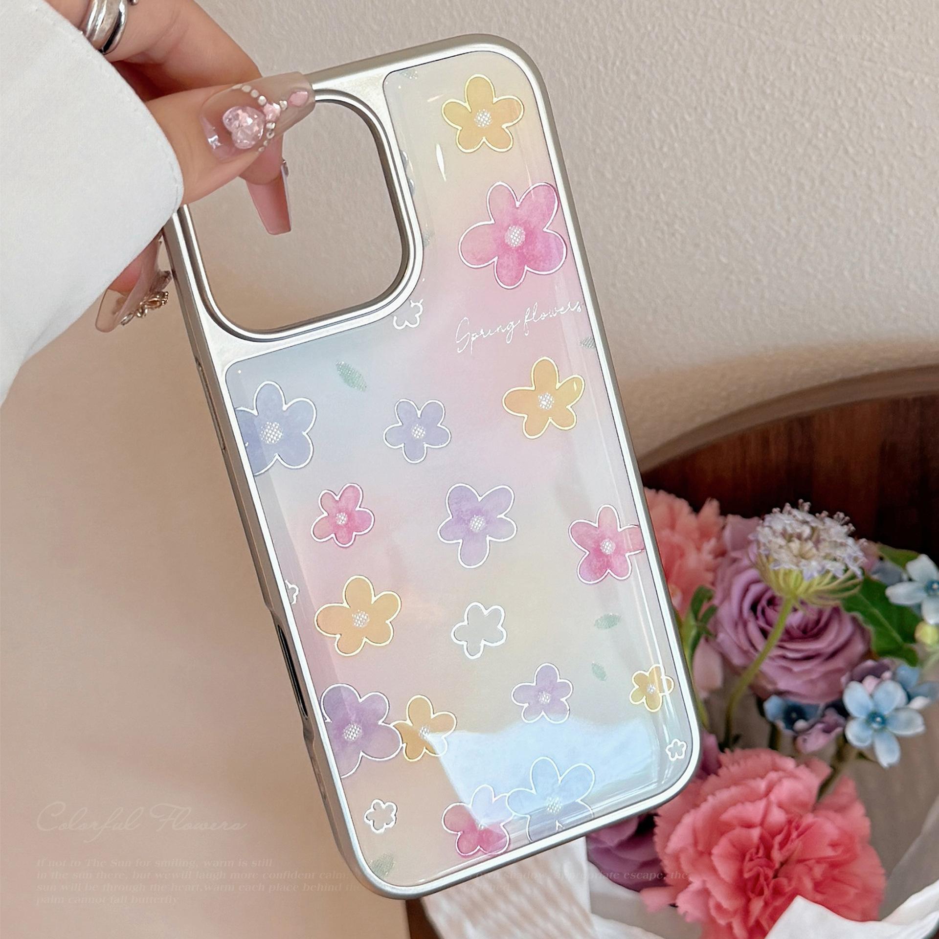 

Gilt Glue 17 for Apple 16pro Max Mobile Phone Case for IPhone15 Blooming Flower 14 for Huawei Mate70 For Samsung S25ULTRA