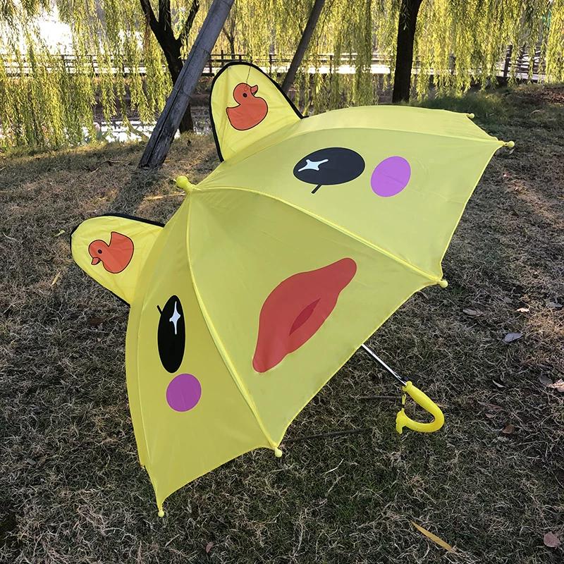 Kids Mini Small Umbrella Toy Kindergarten Self-Opening Umbrella Baby Umbrella Male Cartoon Little Girl Princess Sun Umbrella Female