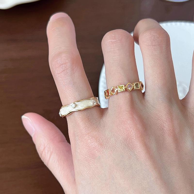Elegant Adjustable Pearl Ring For Women Unique Design Highend Fashion Statement Jewelry