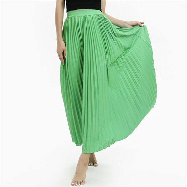 Ležérní plisované sukně po zem dámské dámské jednobarevné elegance dámské oblečení spodky