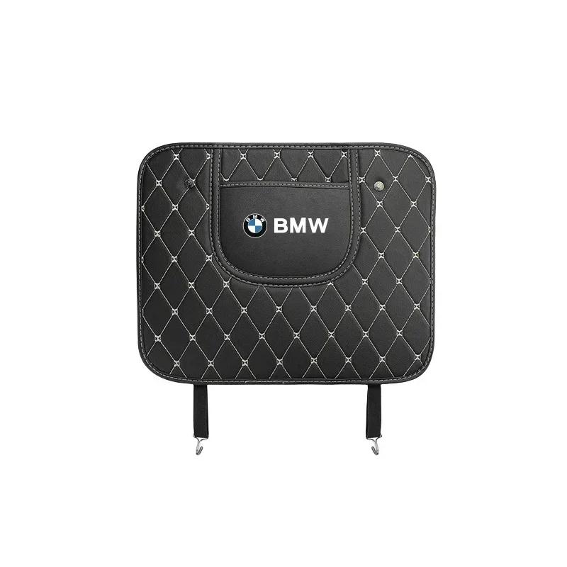 

-Car Leather Anti-Kick Mat Seat Back Protector Pad For BMW F12 F13 G30 G32 F34 F40 F45 F46 X1 X2 X3 X5 X4 X6 X7 F25 F26 G06 G05 BMW-Black