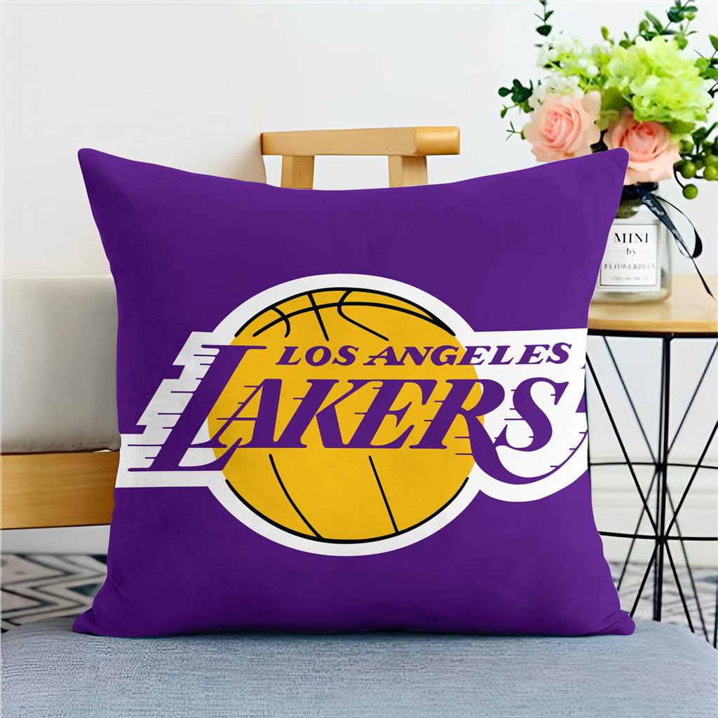 Poduszki Periferyjne NBA Logo Drużyny Koszykówki Lakers Warriors Poduszki Pokojowe Poduszki na Sofę do Salonu