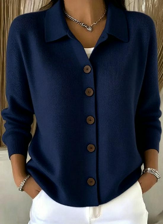 Cardigan lavorato a maglia tinta unita da donna 2025: Moda Autunno/Inverno Europea e Americana