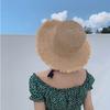 Cappelli di Paglia Estivi a Tesa Larga per Donne e Uomini Bohemien con Nappe in Rafia Cappello da Sole da Spiaggia Casual da Donna a Tesa Piatta Cappellini Panama a Tesa Piatta