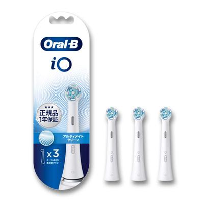 Brown Oral B iO Dedicated Replacement Brush Ultimate Clean White 3 Pieces [Genuine Product] iORBCW-3EL