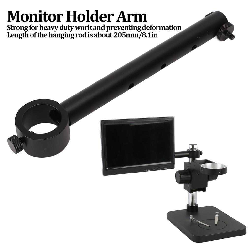 Display Screen Hanging Bar Metal Monitor Support Holder Desk Mount Extra Arm for Video LCD Microscope Stand Camera