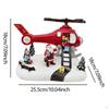Christmas Music Box Helicopter Statue Home Decor for Kids Adults Santa Claus Figurine