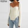 Women's Fashion Casual Fall Winter Solid Color Print Long Sleeve V-Neck Sweaters