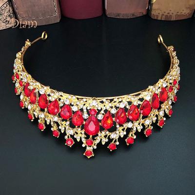 Miss Sugar Luxury Women Rhinestone Crown Tiara Headband Wedding Headdress Hair Accessory